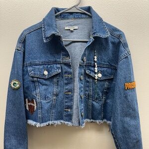 Bedazzled PacSun Packers Denim Jacket – XS/S